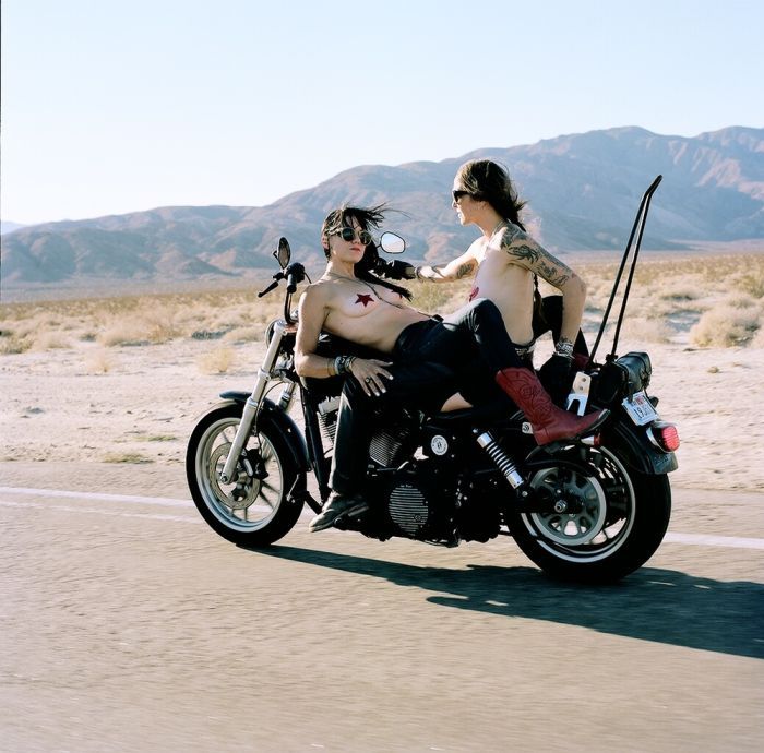 Girls on a motorcycle in Mandalay