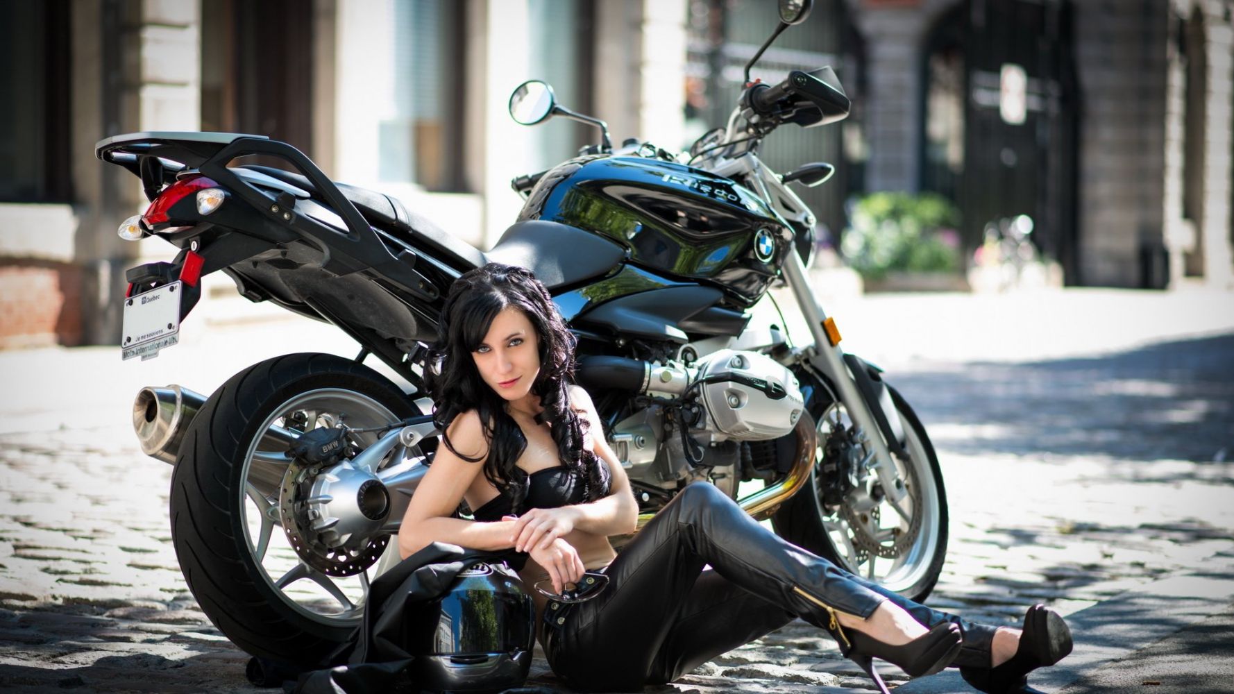 European women on bikes in Mandalay